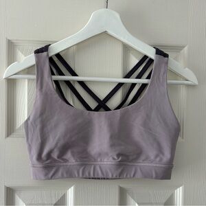 Lululemon sports bra iron purple